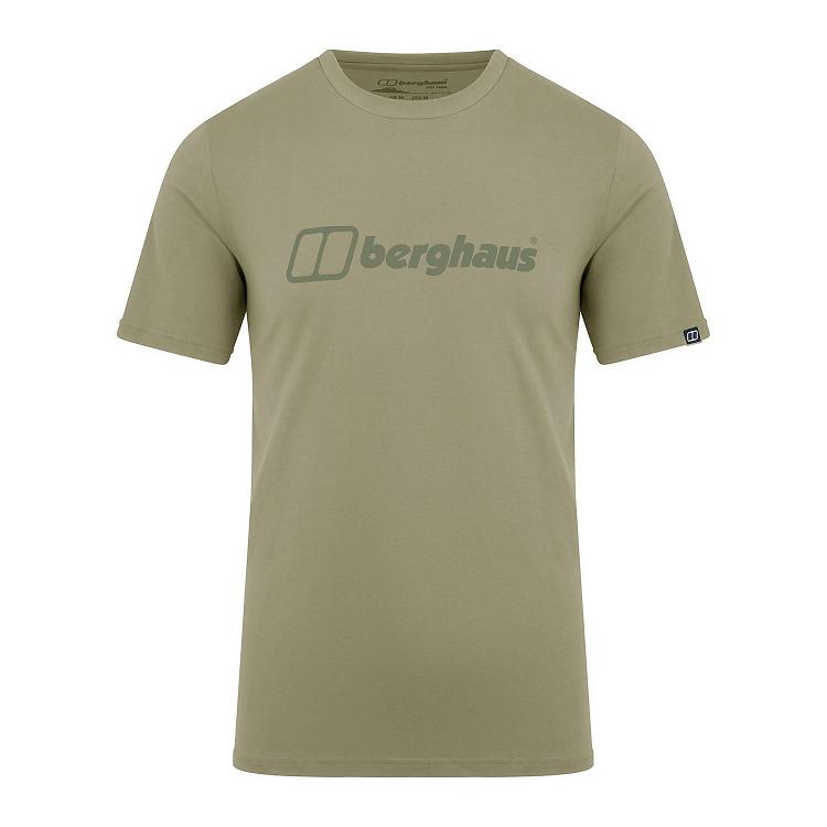 Pánska Tričko Berghaus Organic Big Logo Zelene Slovensko 4203DKTFX